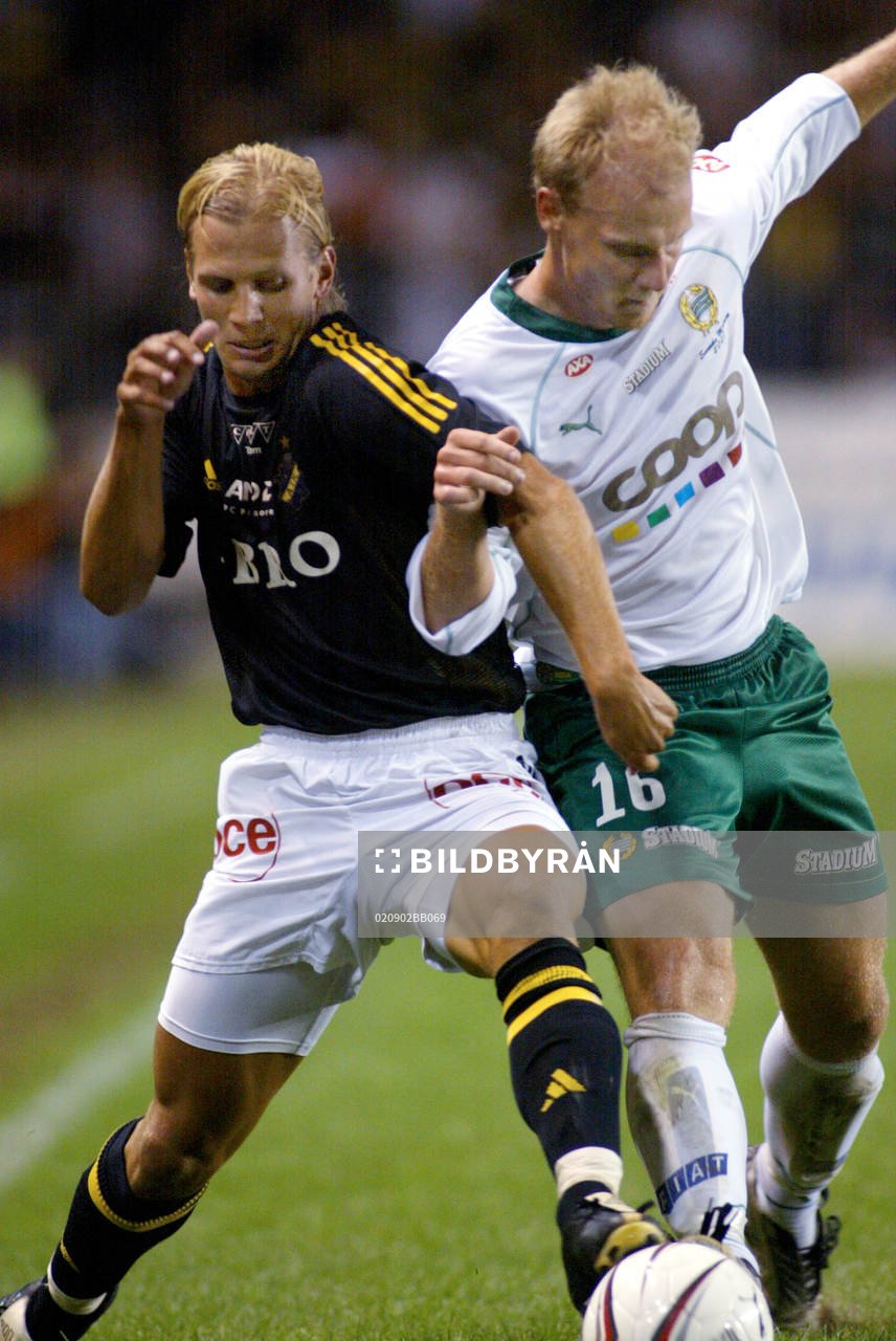 Martin Åslund, AIK och Mikael Andersson, Hammarby