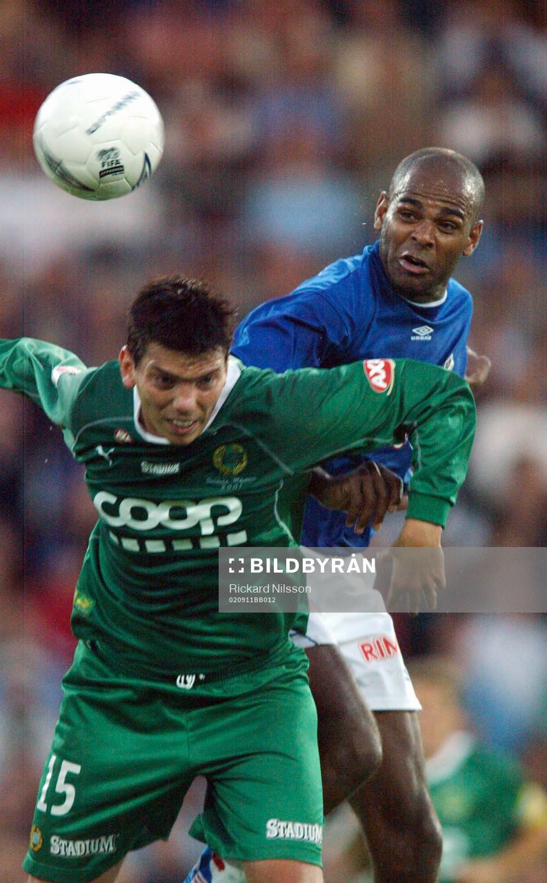 Pascal Simpson, Halmstad och Johan Andersson, Hammarby
