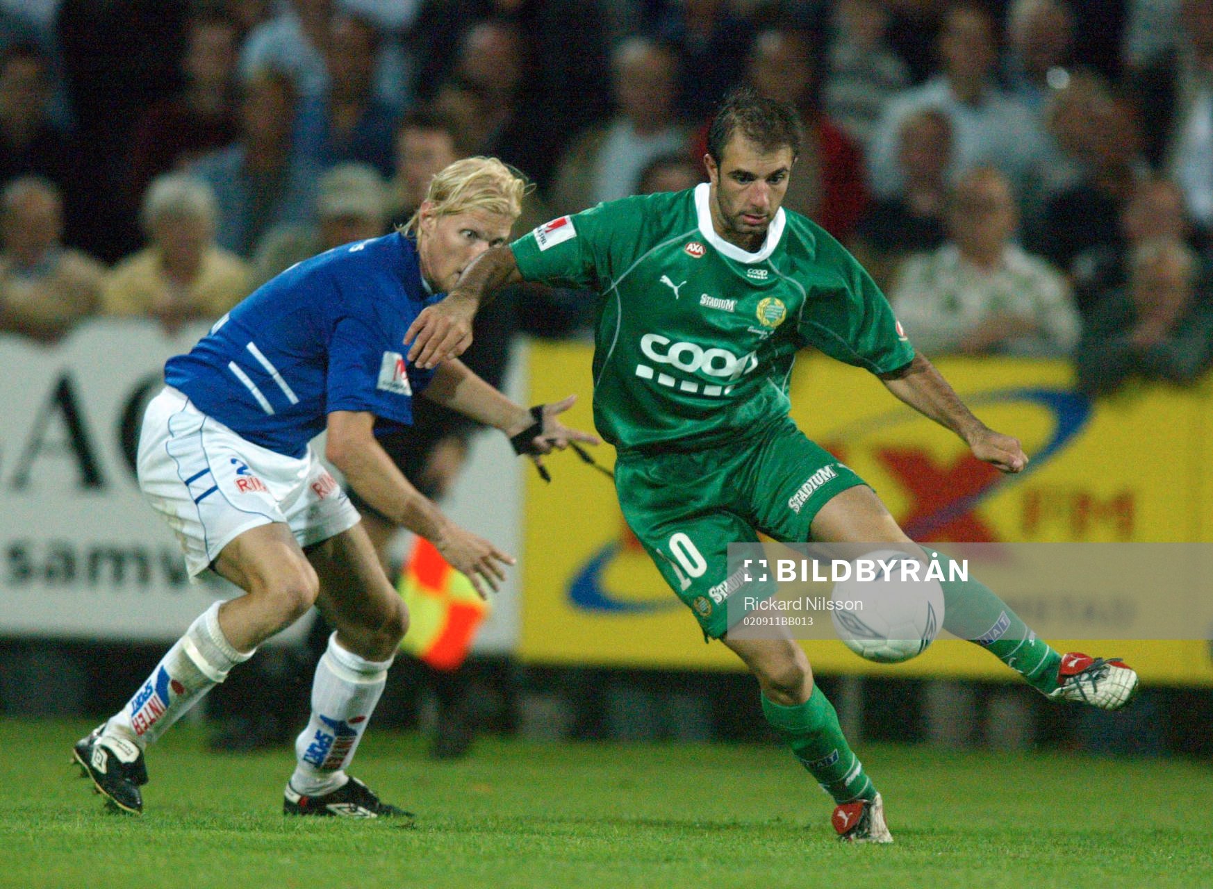  Kennedy Bakircioglü, Hammarby och Per Johansson, Halmstad.