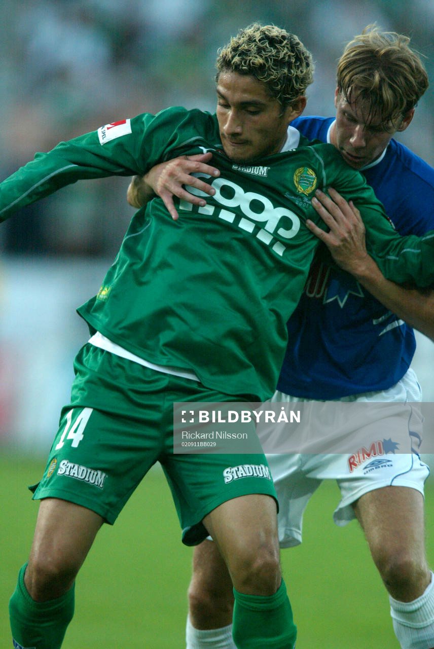 Pablo Pinones-Arce, Hammarby och Joel Borgstrand, Halmstad.