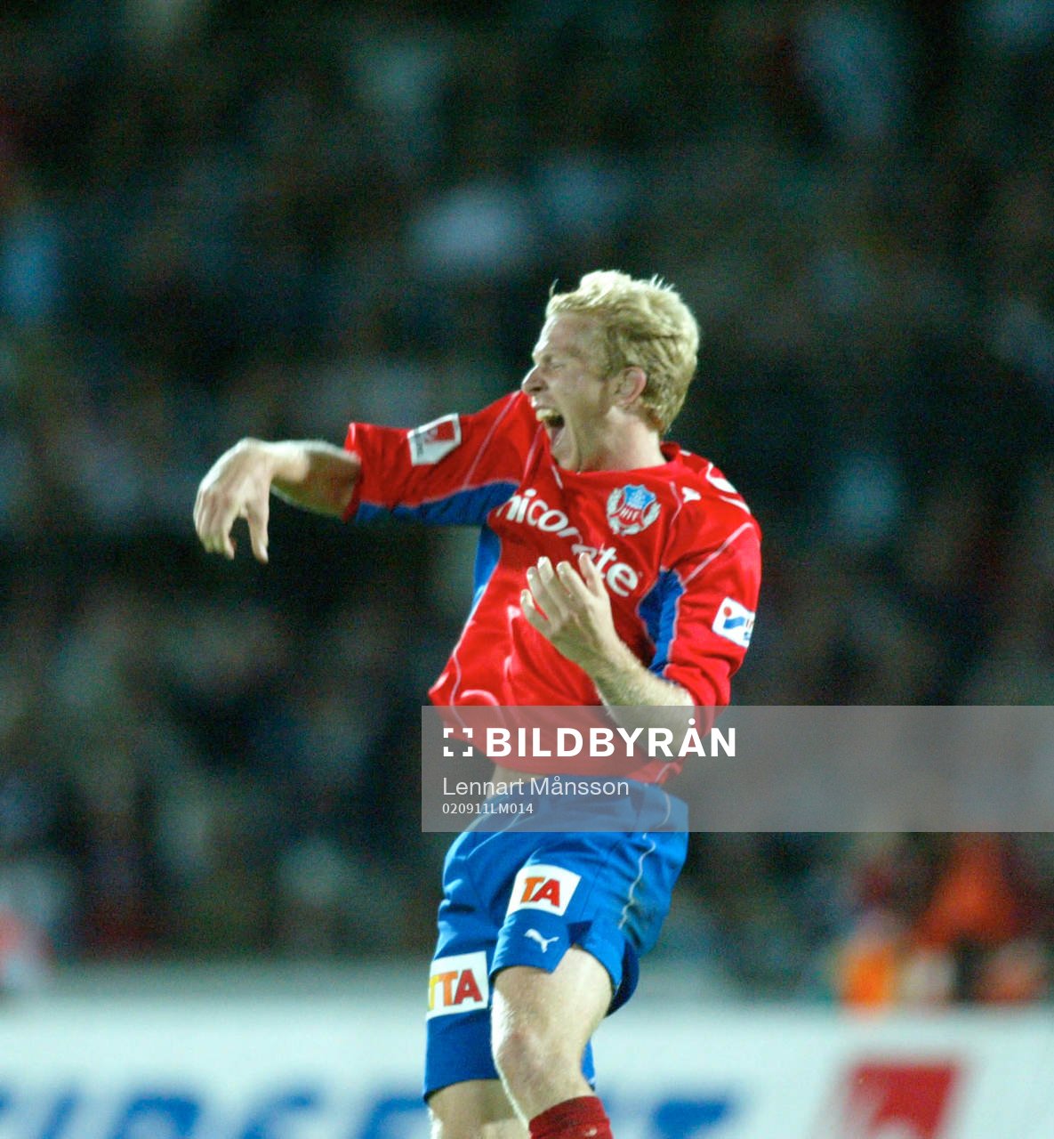 Nyförvärvet Gustaf Andersson, Helsingborg jublar, jubel