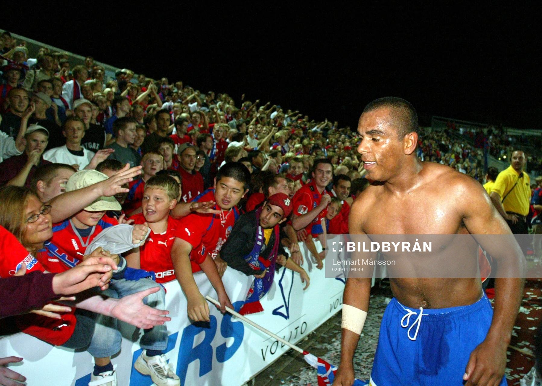 Alvaro Santos, Helsingborg jublar. Fans, supporter, jubel