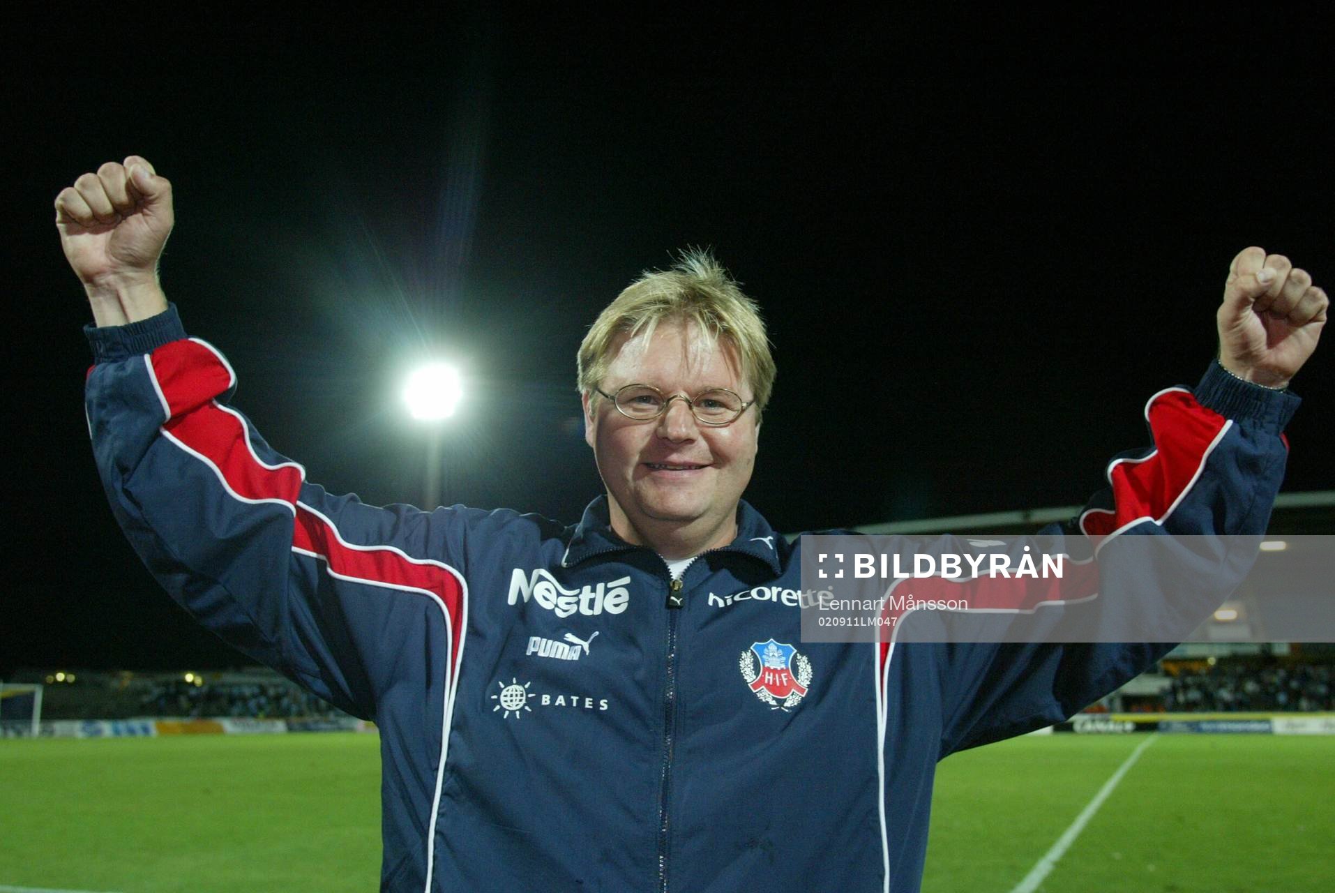  Andra raka segern för Peter Swärdh, tränare Helsingborg