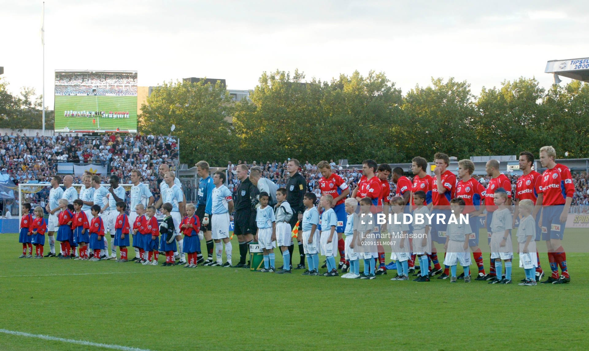 Uppställning, kick off, line up, laguppställning