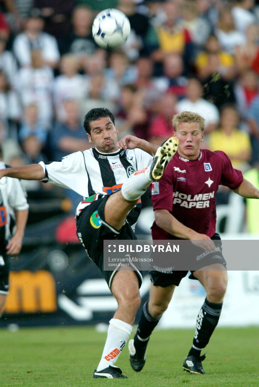 Gabriel Ucar och Patrik Jönsson, hög spark