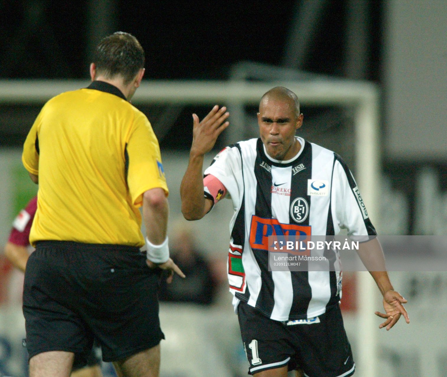 Daniel  Nannskog var på dåligt humör och protesterade