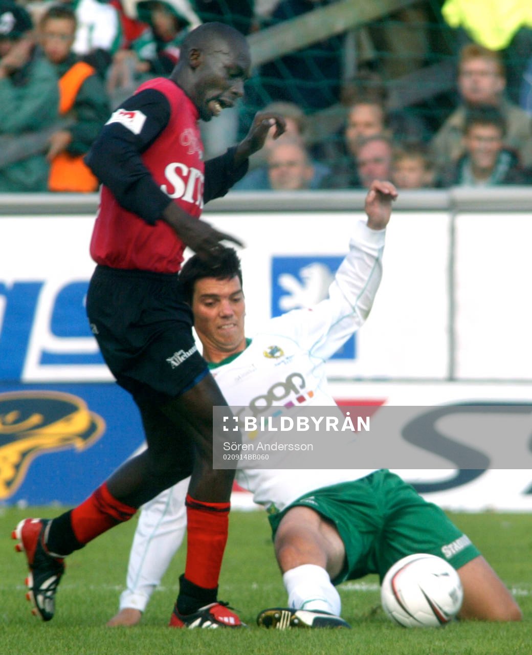Johan Andersson, Hammarby och Paul Oyuga, Örebro