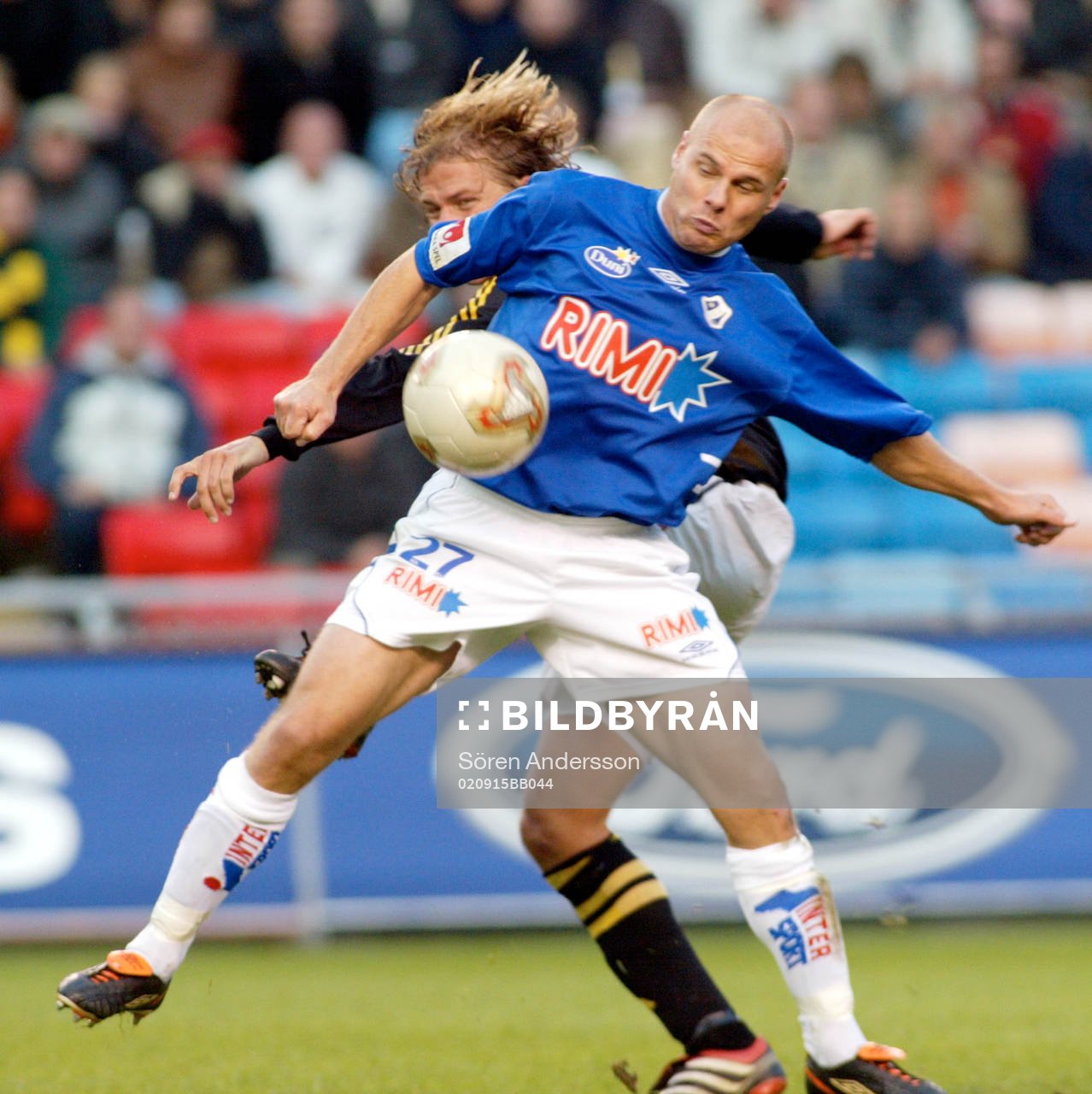 Magnus Svensson, Halmstad och Daniel Tjernström, AIK