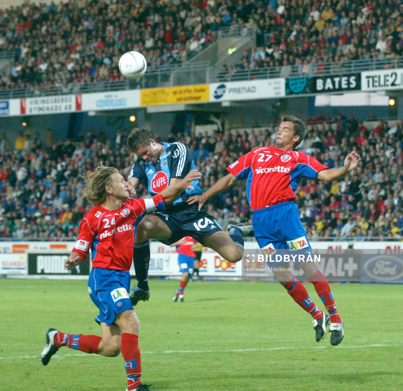 Målskytten Johan Elmander, Djurgården mot Jesper Jansson