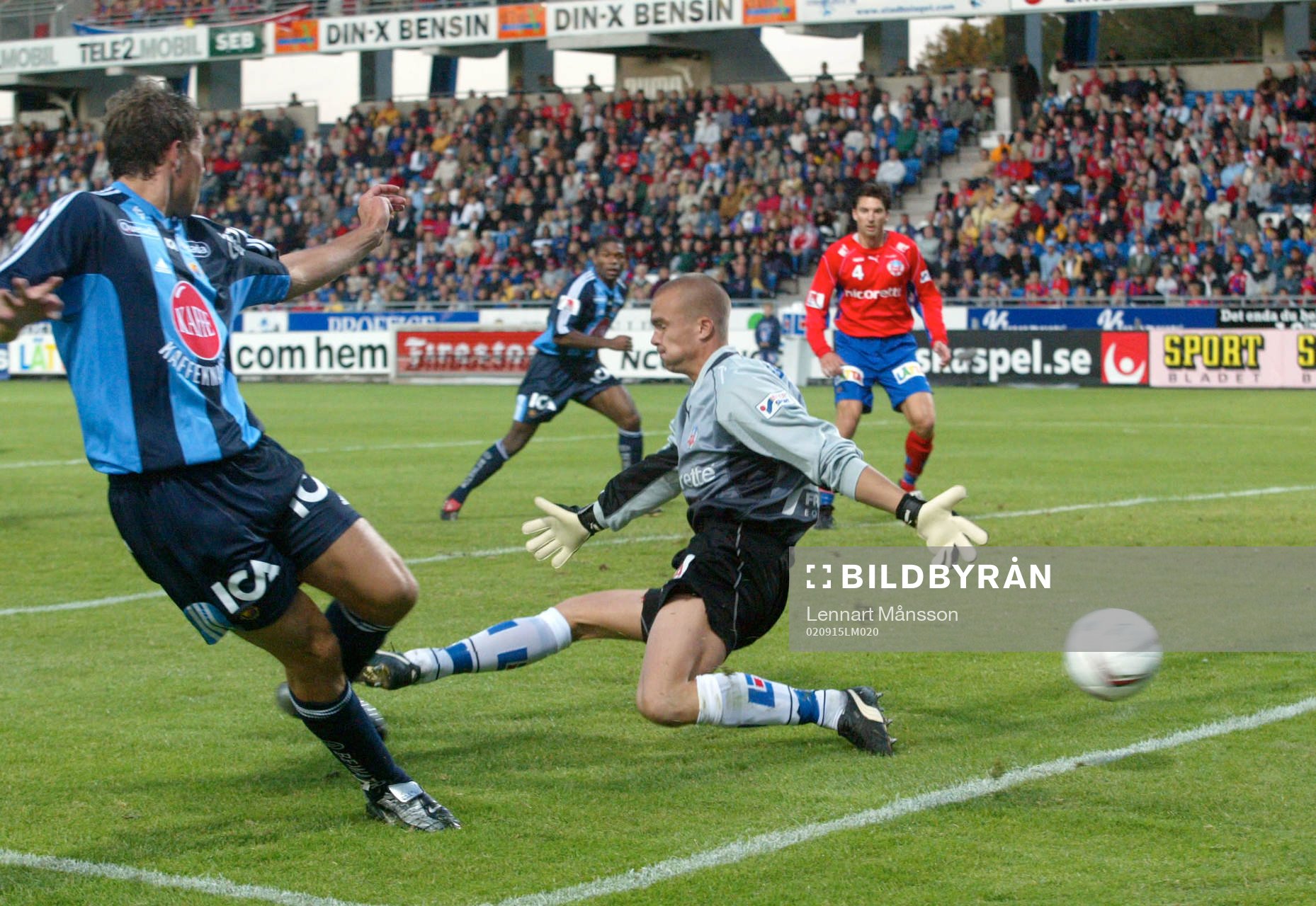 Målskytten Johan Elmander, Djurgården mot Fredrik
