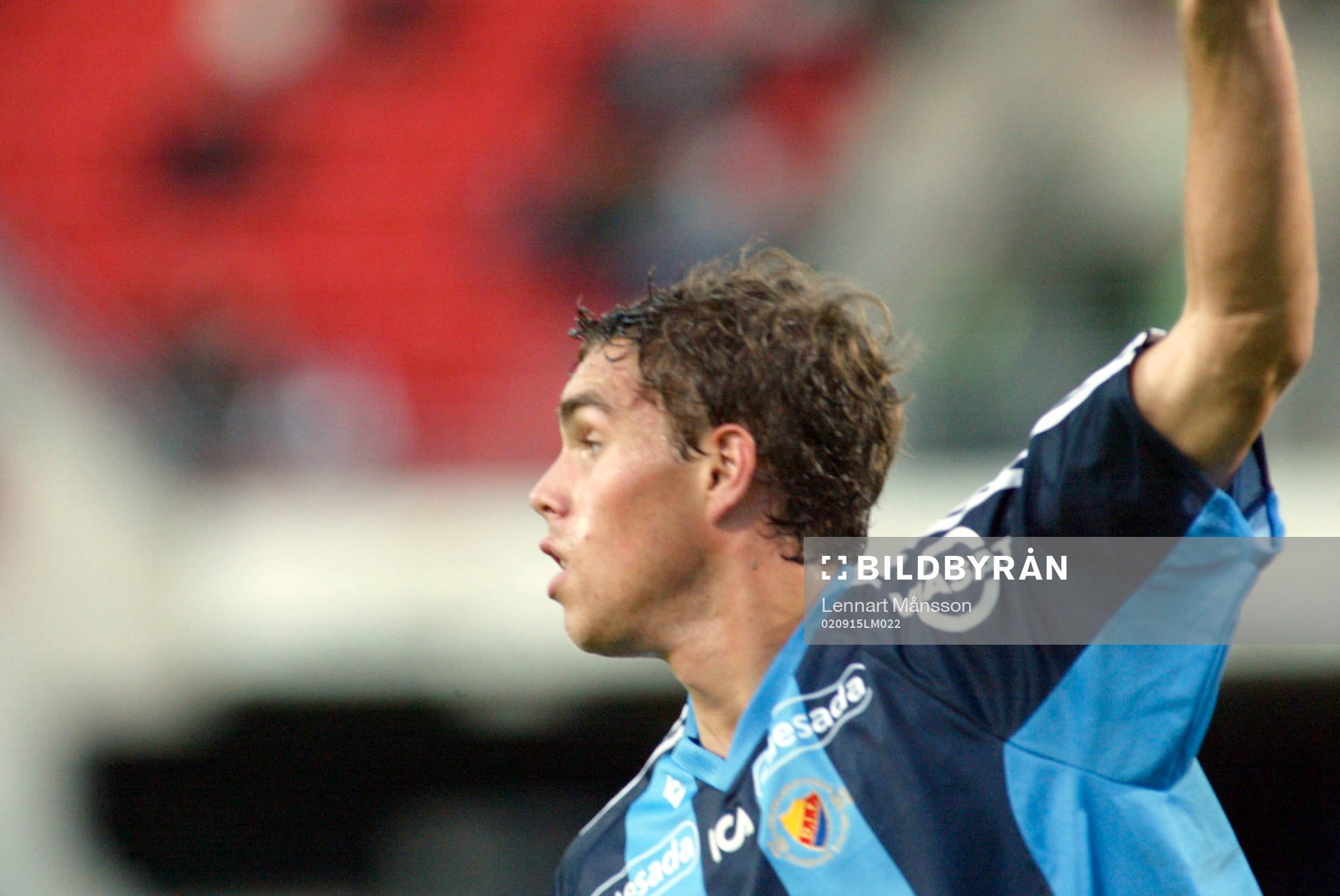 Målskytten Johan Elmander, Djurgården jublar, jubel