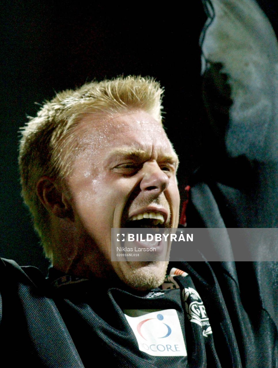  Fredrik Sundfors, Sundsvall jublar efter matchen.