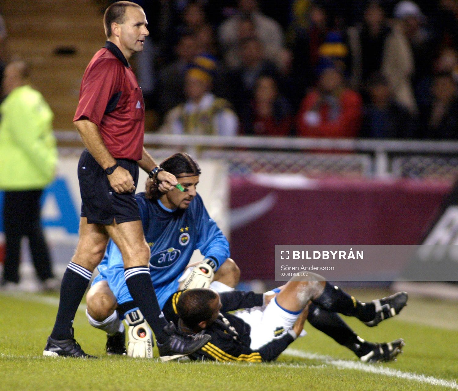 Jimmy Tamandi, AIK, skadad och Rustu Recber, Fenerbahce