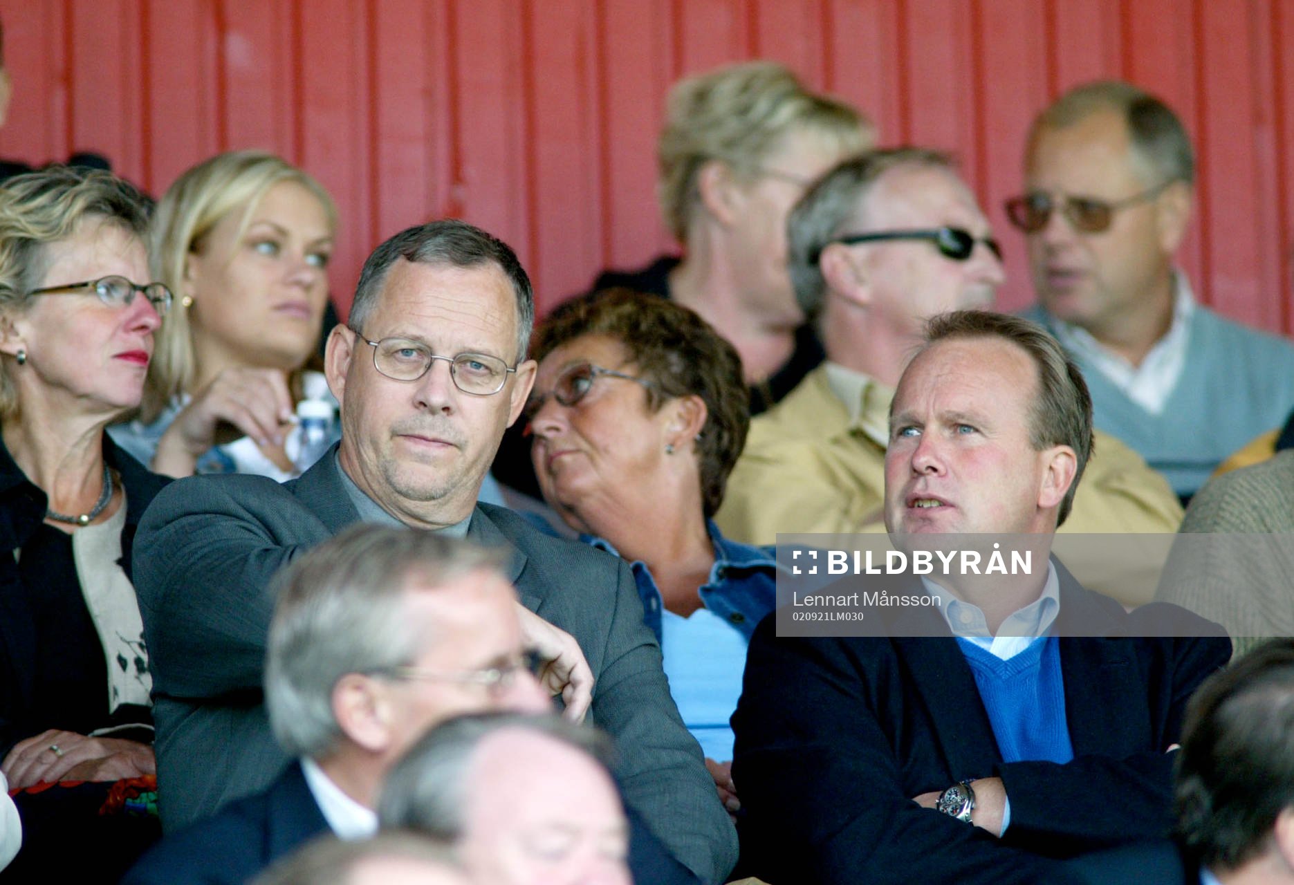 Lars Lagerbäck på läktaren