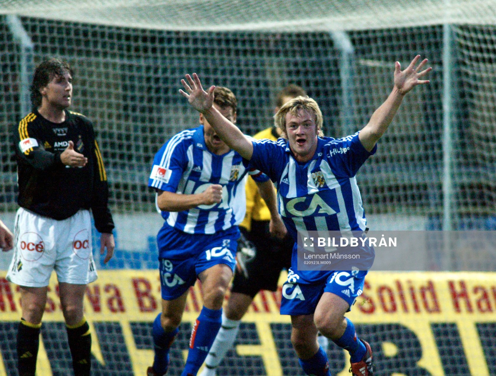 Debutanten Dennis Jonsson, Göteborg jublar