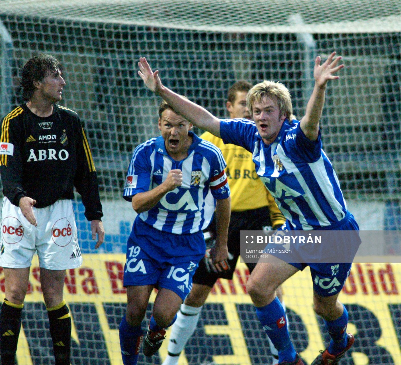 Debutanten Dennis Jonsson, Göteborg jublar