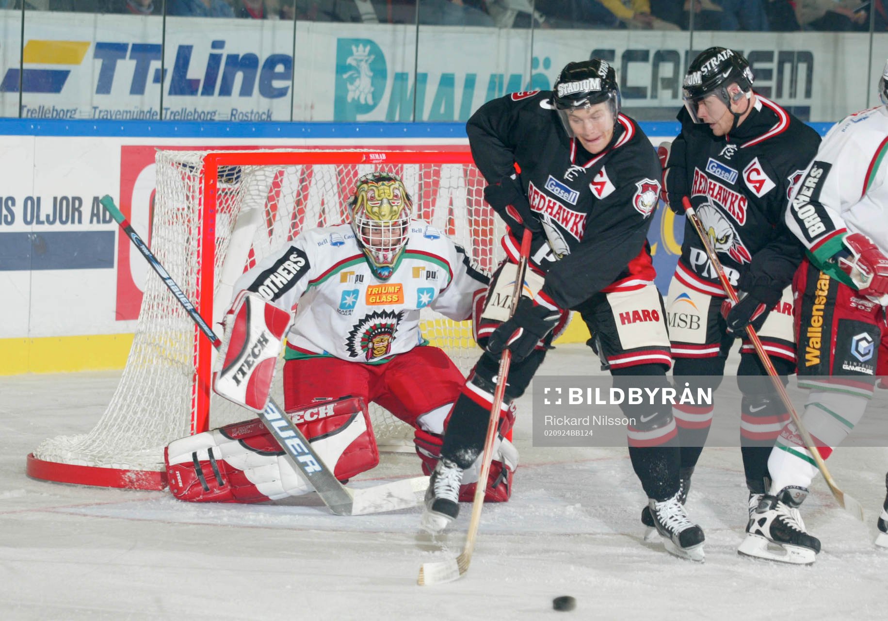 Mikael Wahlberg, Malmö framför Frölundas målvakt