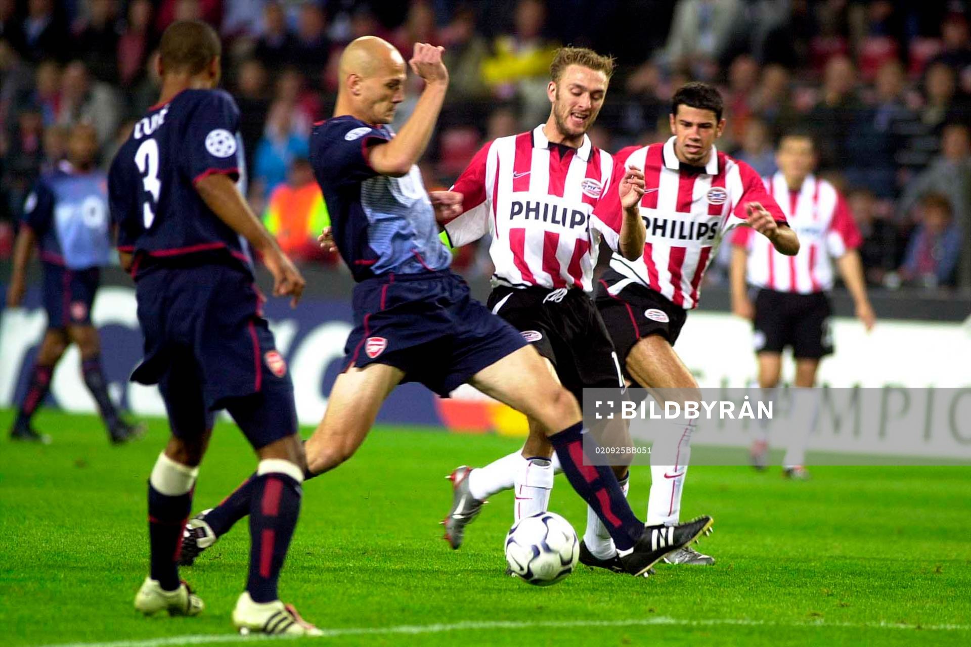 Dennis Rommedahl, Eindhoven och Pascal Cygan, Arsenal