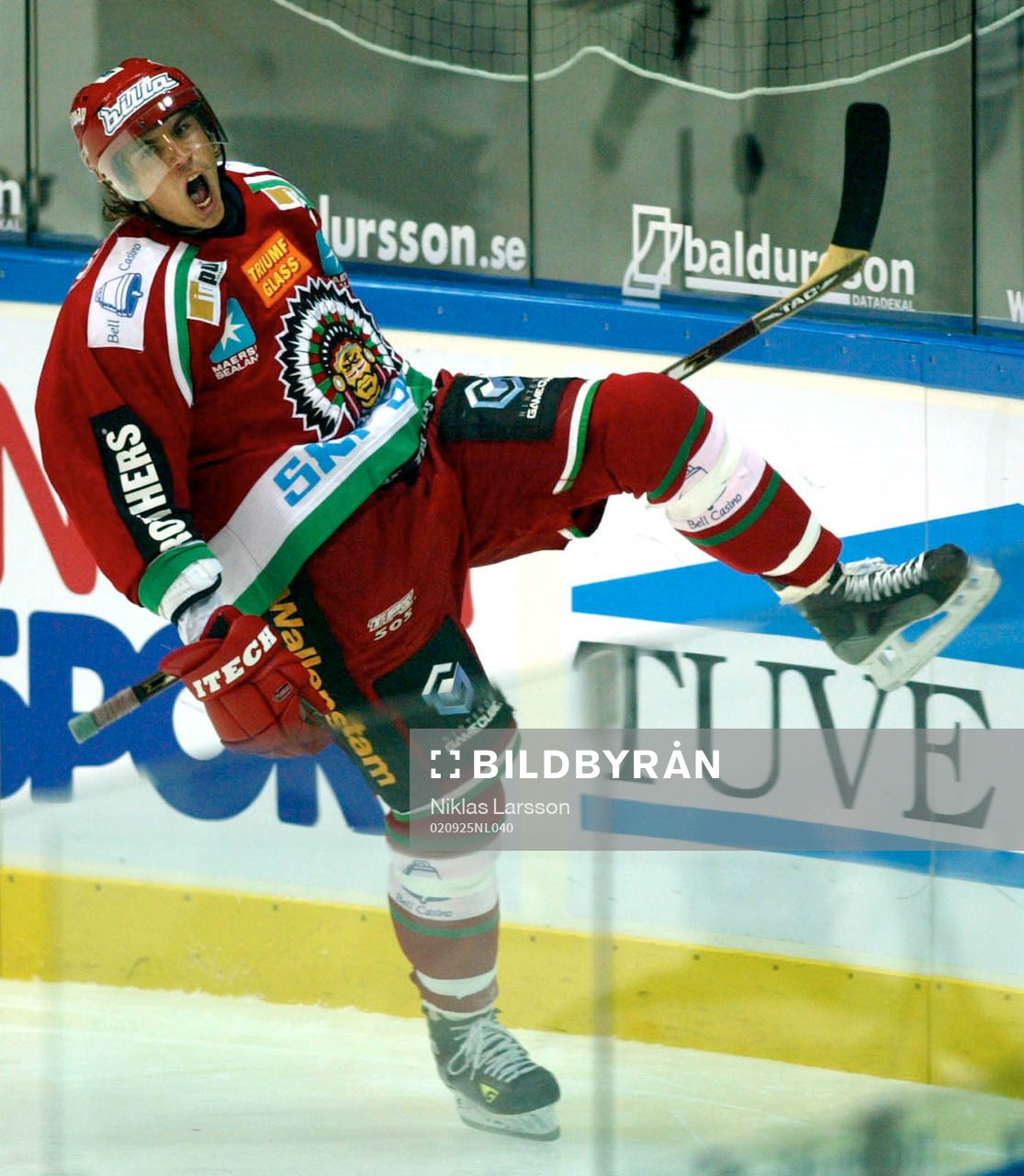Mattias Luukkonen, Frölunda, jublar, jubel