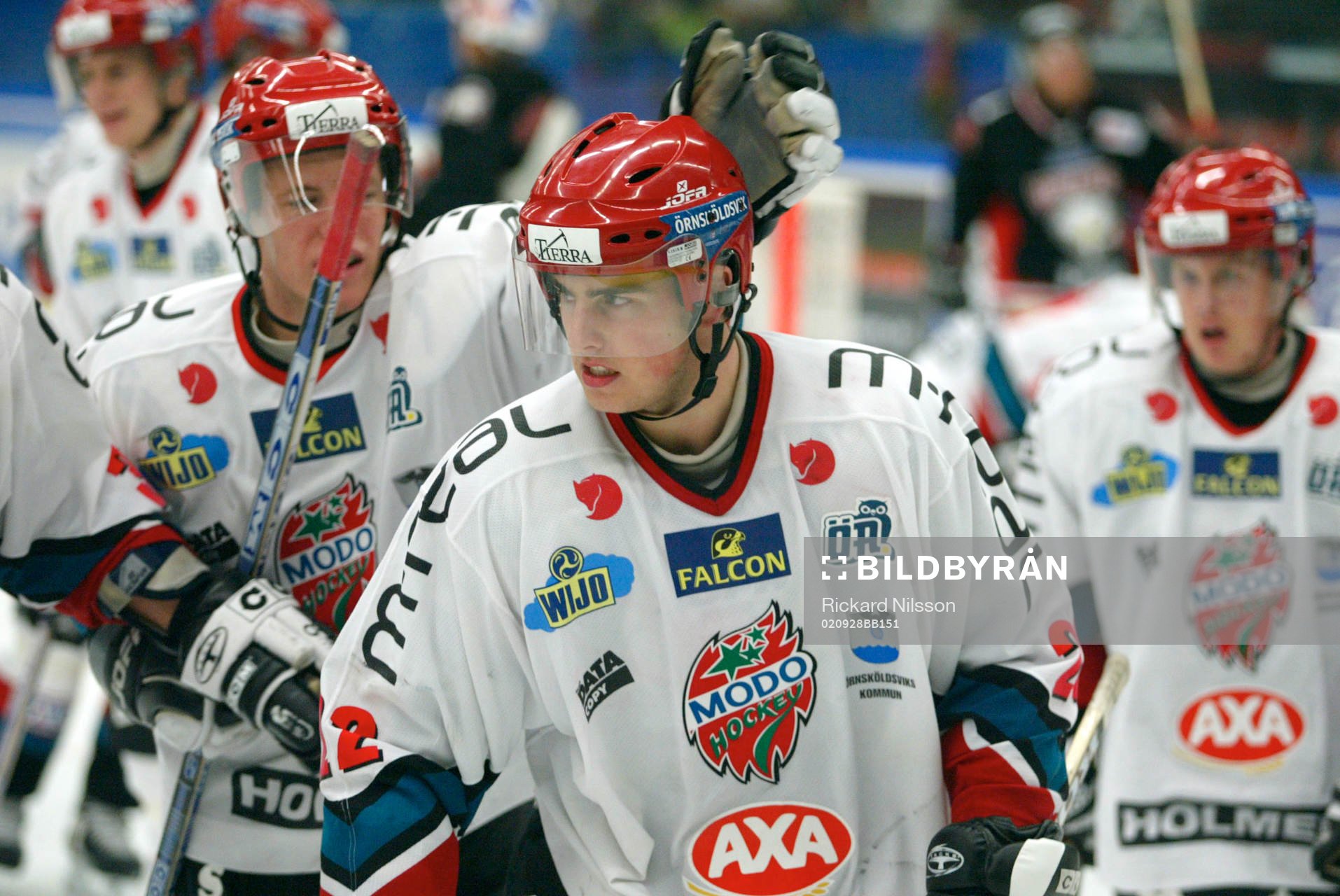 Joakim Lindström, Modo, gjorde 2-2 målet. Men när han