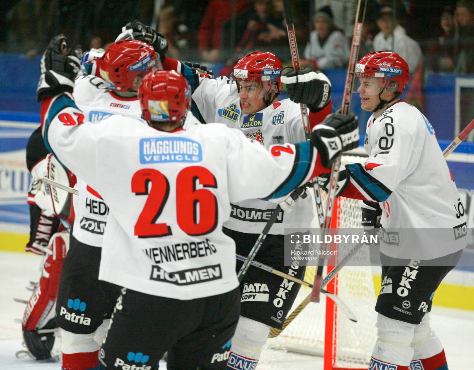 Joakim Lindström, Modo, gjorde 2-2 målet. Men när han