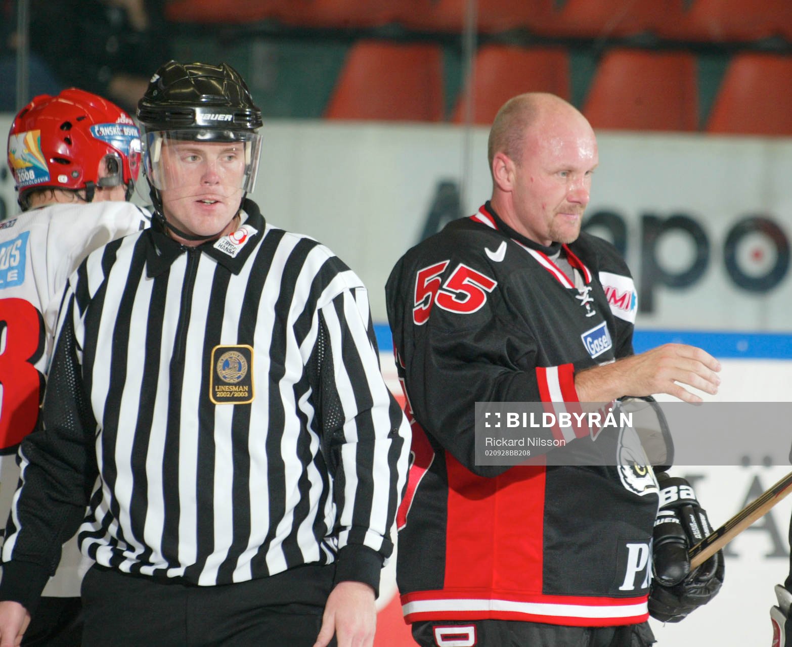 Conny Ekenberg, domare och Peter Andersson, Malmö
