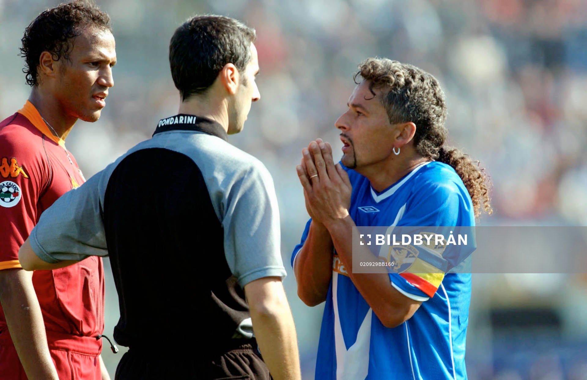Brescia - Roma: Zebina, Roma och Roberto Baggio, Brescia