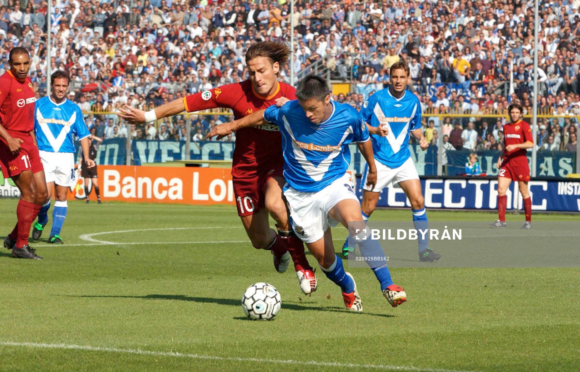 Brescia - Roma: Totti, Roma