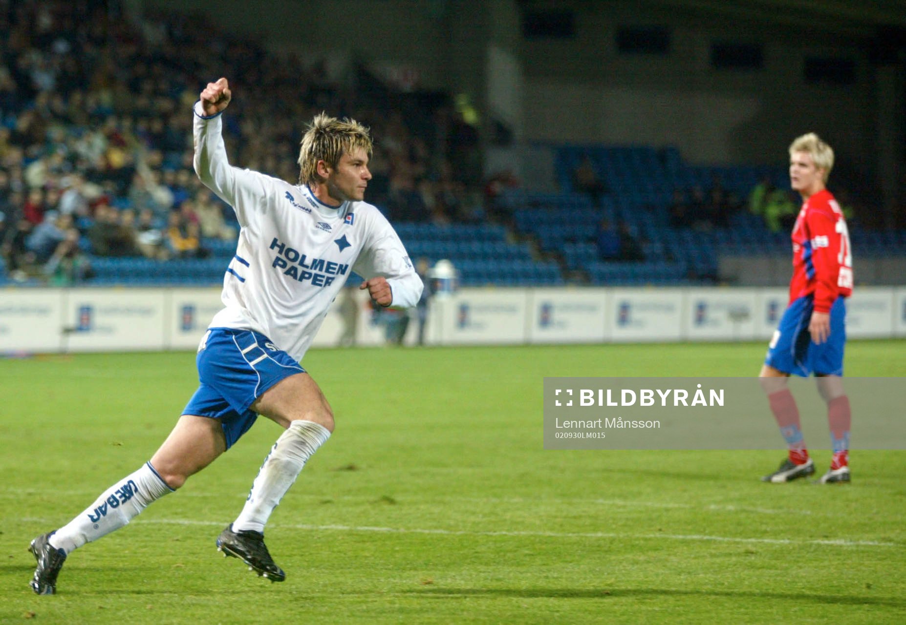  Nick Bokevski, Norrköping jublar efter ett av målen