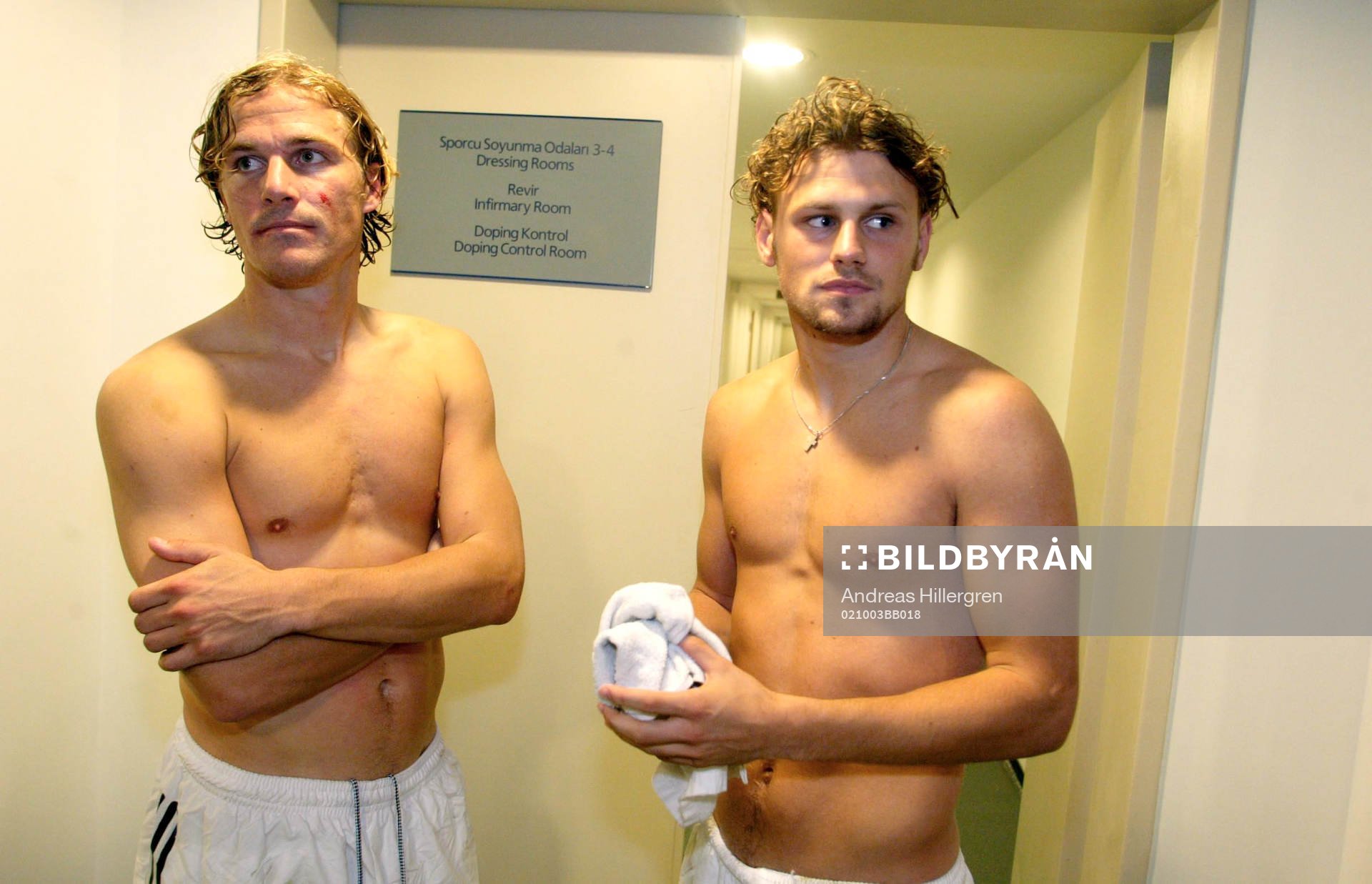 Daniel Tjernström och Daniel Hoch som fick hjärnskakning