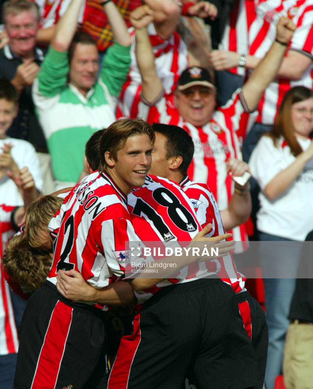 Fotboll, Engelsk, Premier League, Anders Svensson, jubel, Southampton 