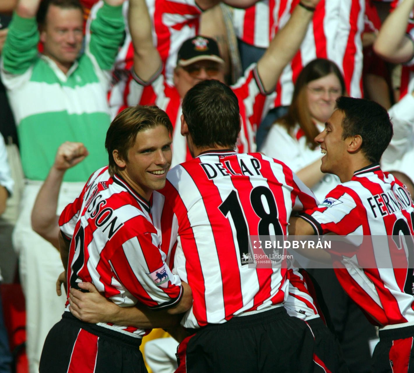 Fotboll, Engelsk, Premier League, Anders Svensson, jubel, Southampton 