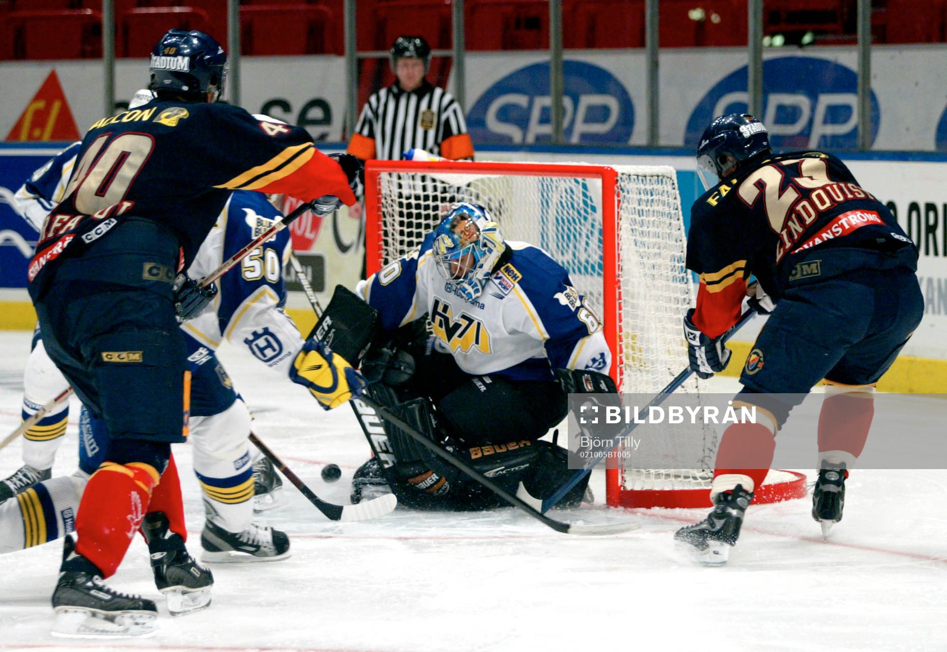 Stefan Liv, målvakt,  storspelade när HV71 besegrade DIF
