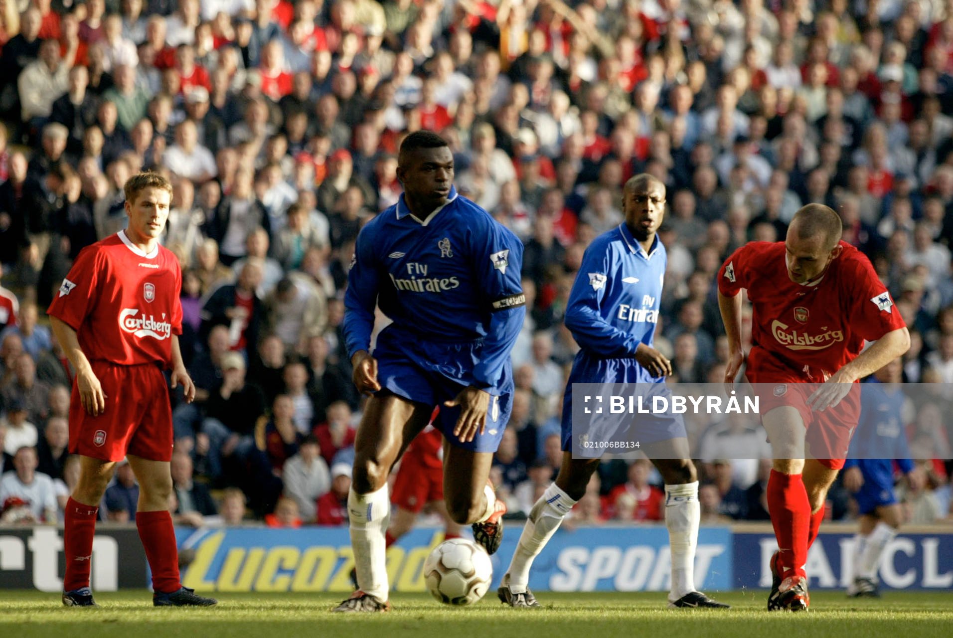 Marcel Desailly, Chelsea och Danny Murphy, Liverpool