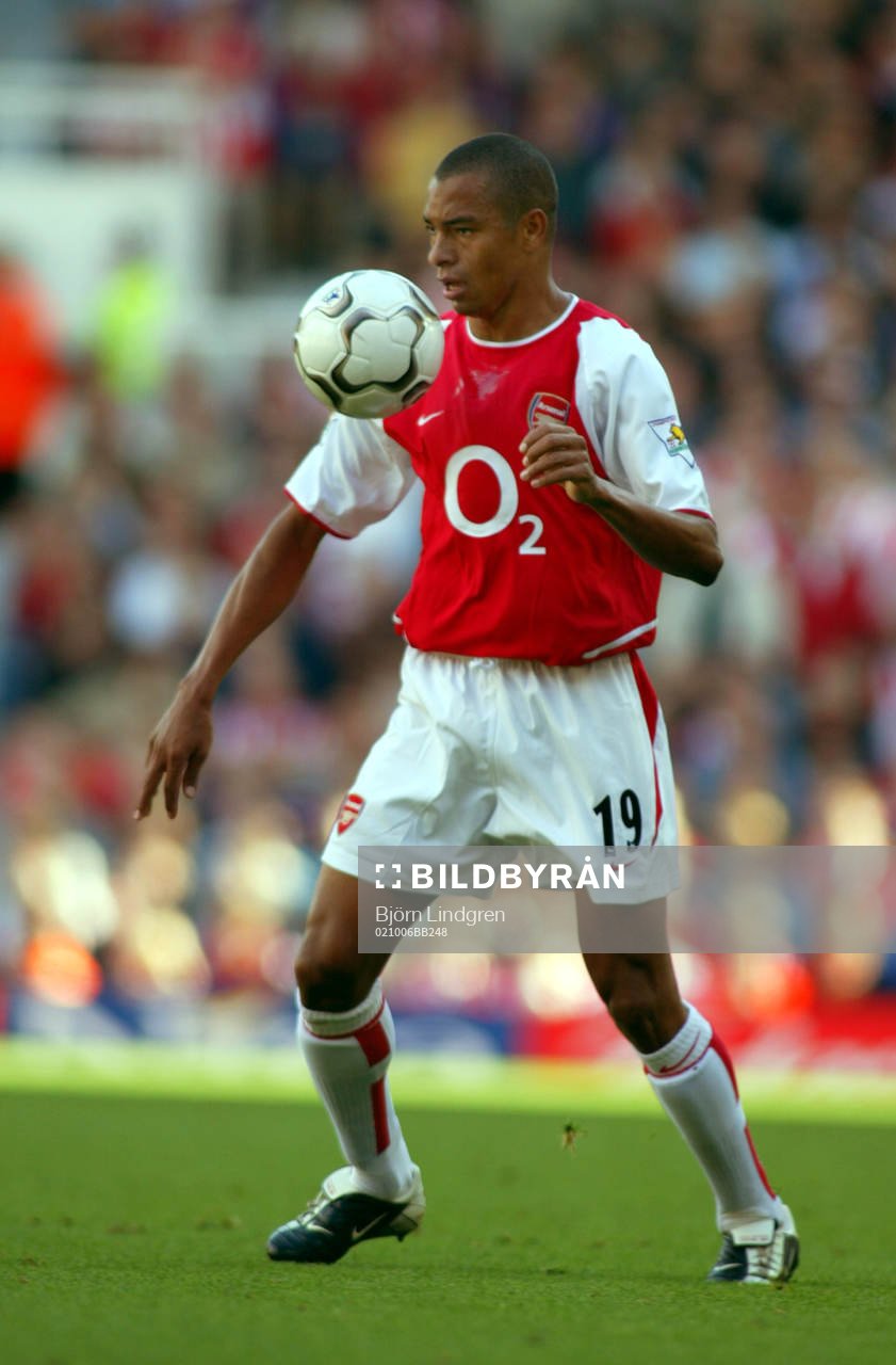 Fotboll, Engelsk, Premier League, Gilberto, Arsenal