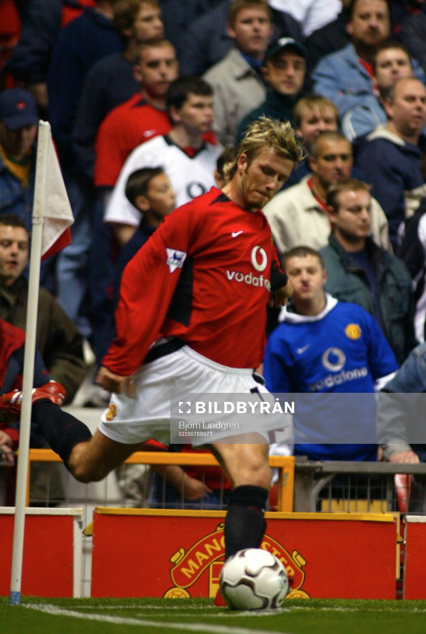 David Beckham, Manchester United, hörna