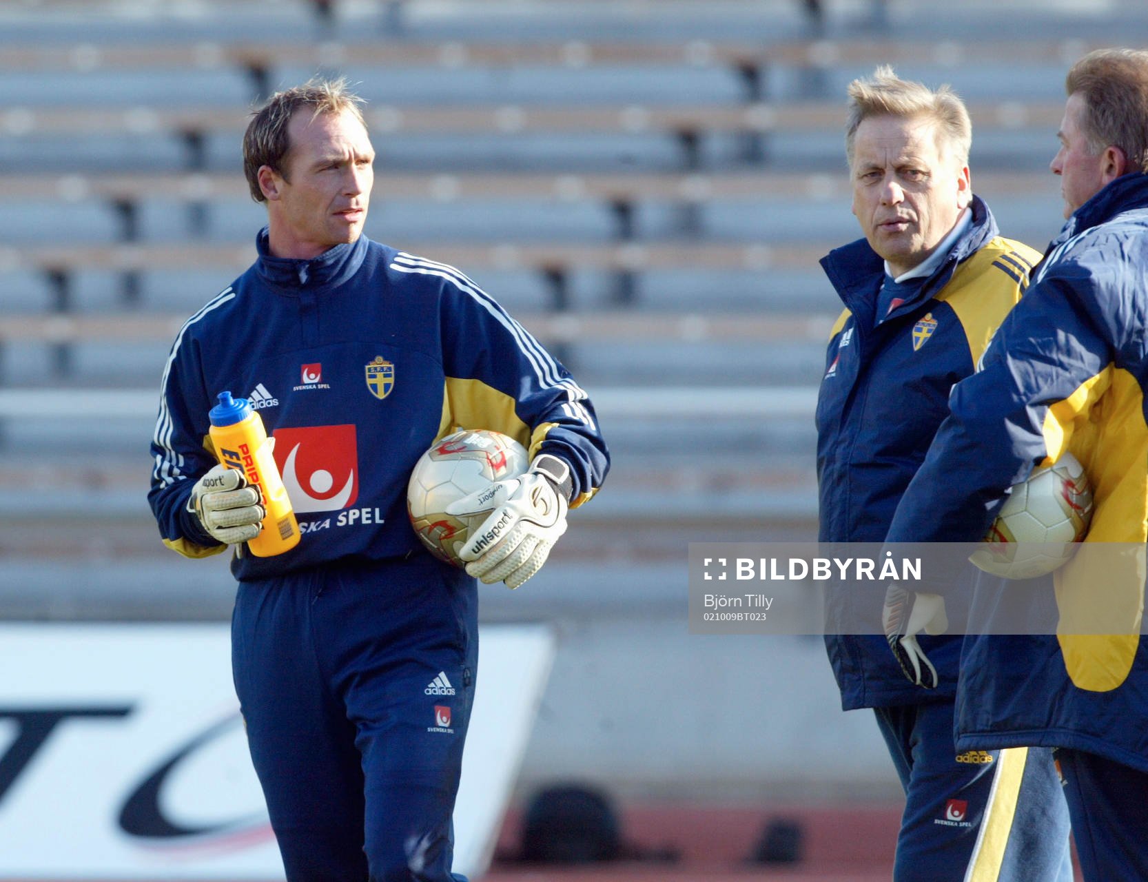 Dick Last, Tommy Söderberg (förbundskapten) och Lennart
