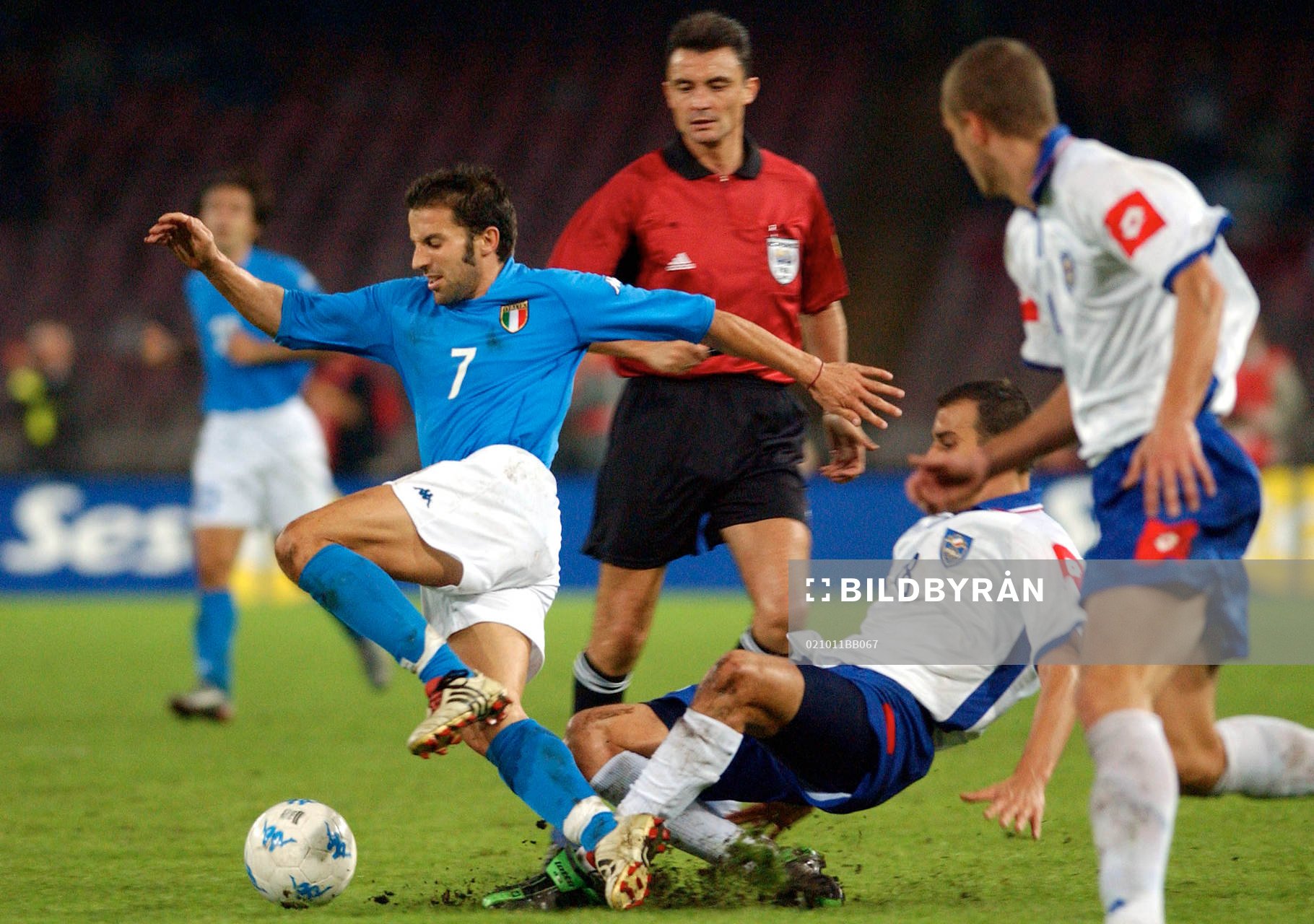 Del Piero, Italien och Kovacevic, Jugoslavien