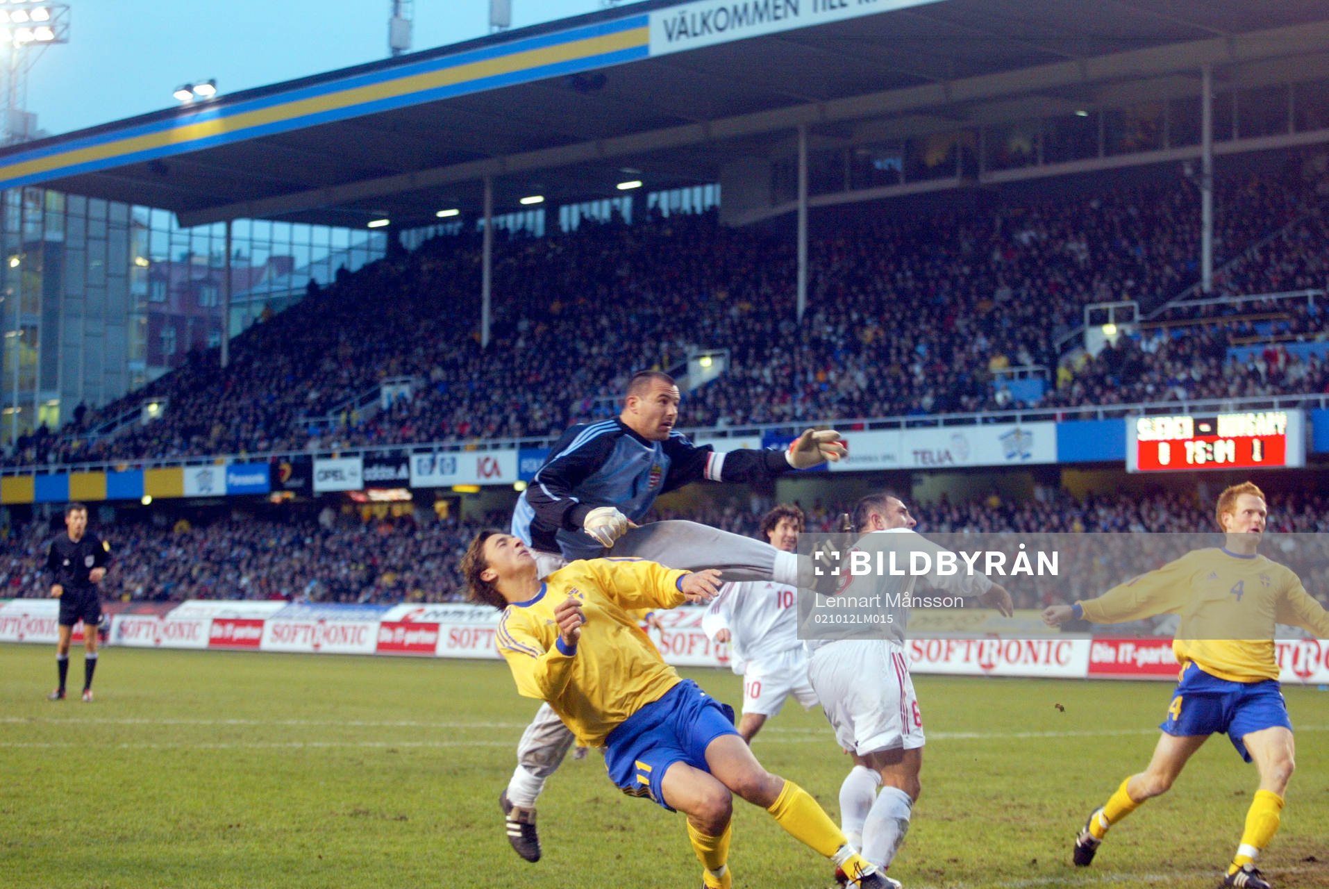 Zlatan Ibrahimovic, Sverige nickade in 1-1. Men i duellen
