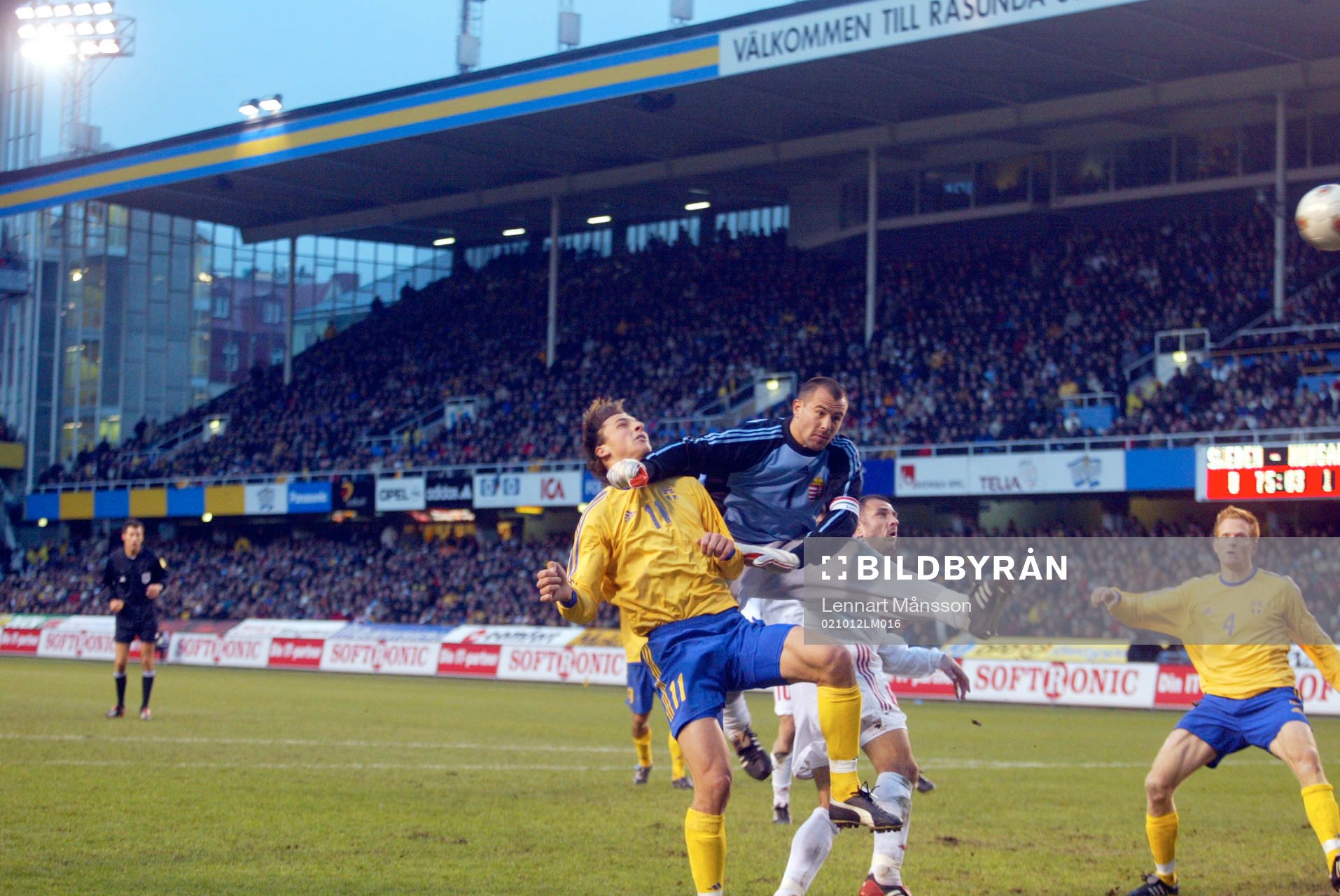 Zlatan Ibrahimovic, Sverige nickade in 1-1. Men i duellen