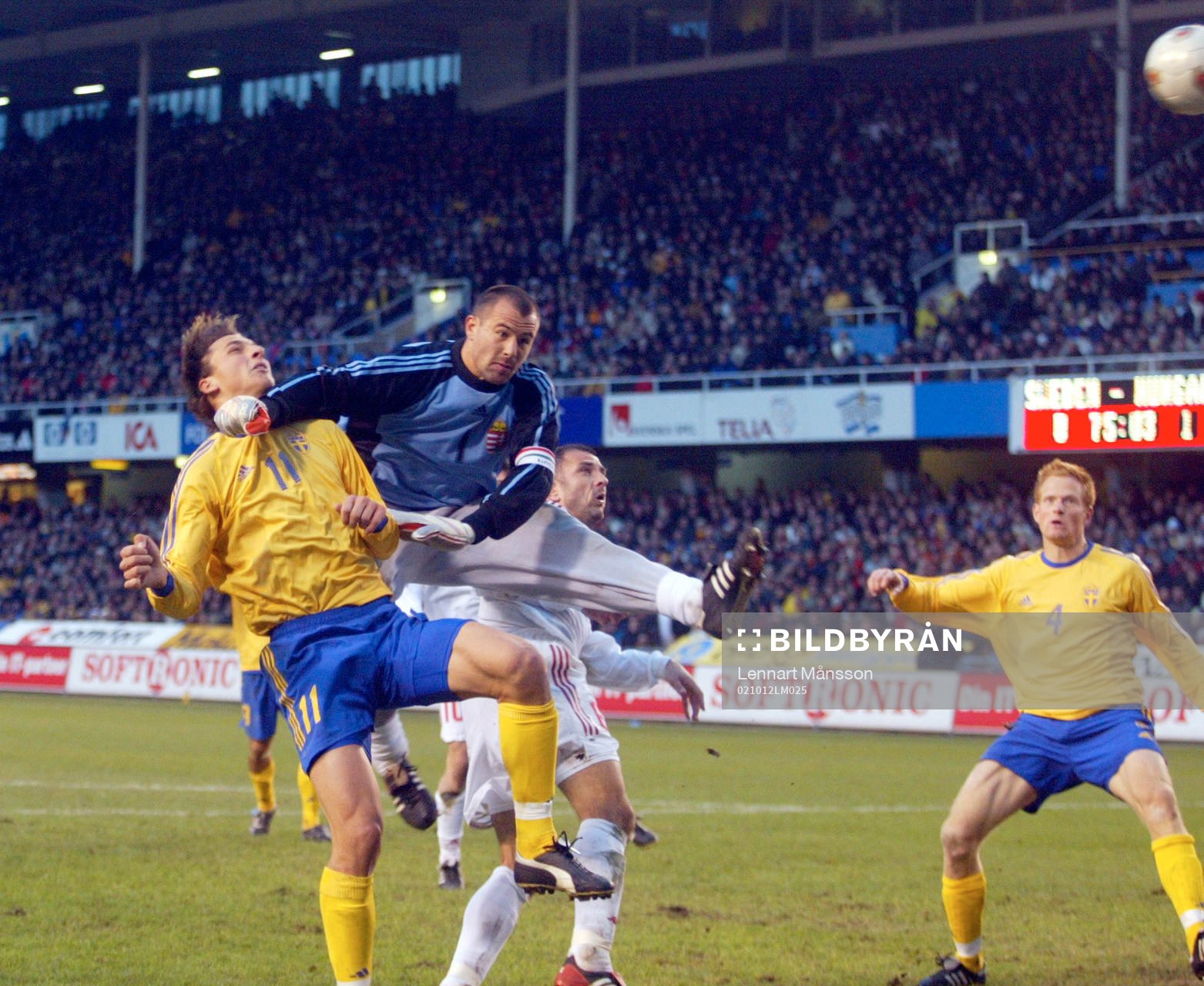 Zlatan Ibrahimovic, Sverige nickade in 1-1. Men i duellen