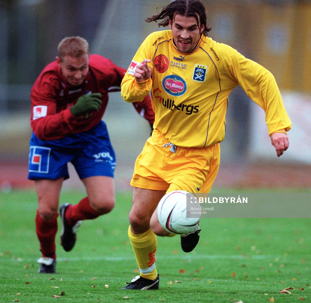   Ängelholm - Öster. Stavros Papadoupoulos springer ifrån sin