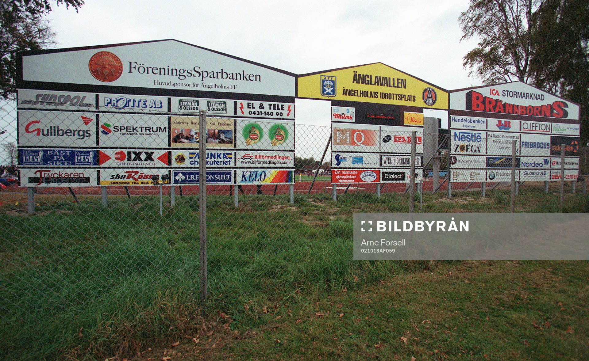 Fotboll, Ängelholm, skylt, skyltar, reklam