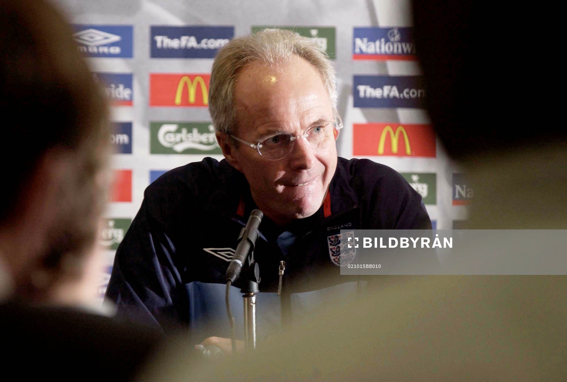  Sven-Göran Eriksson på presskonferens.