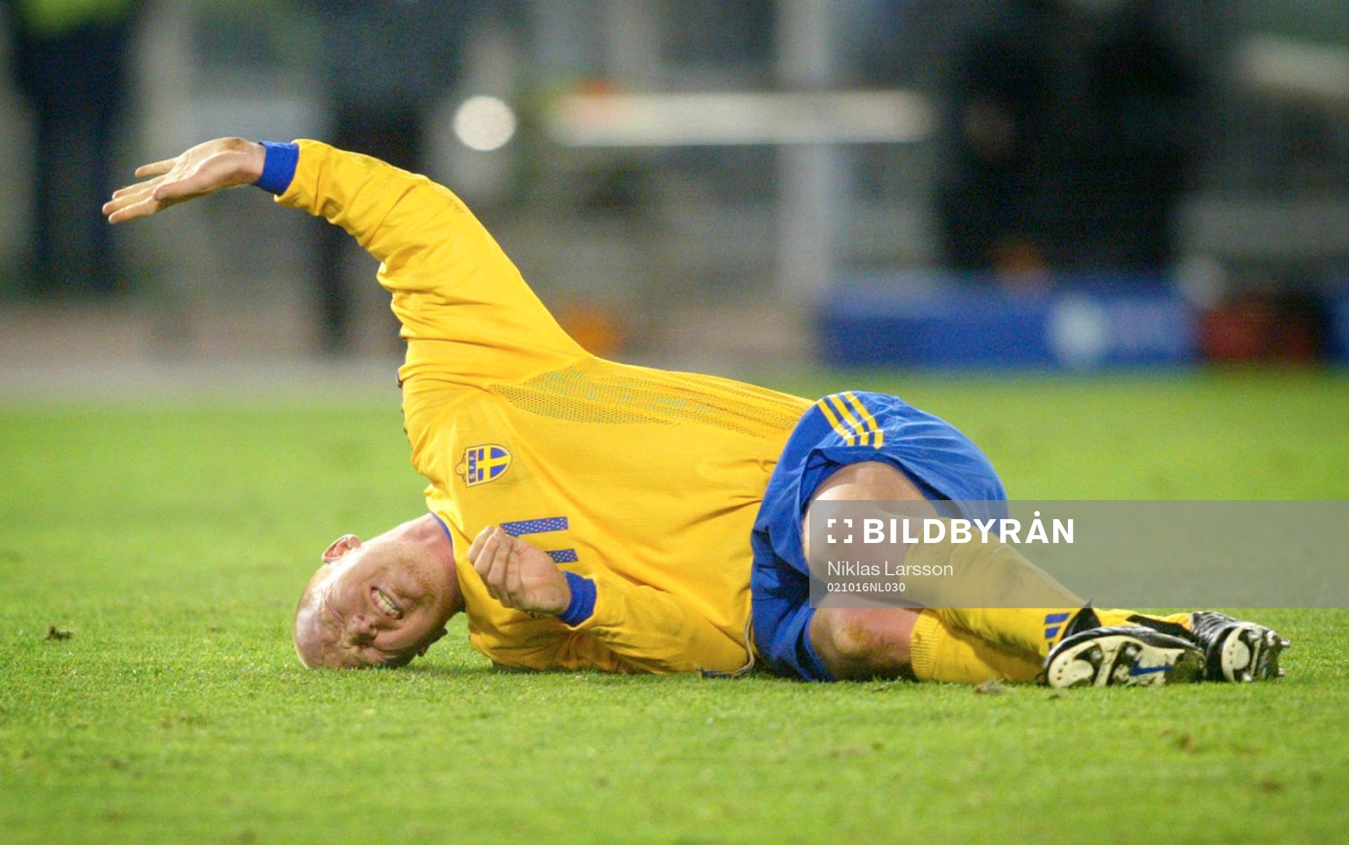 Jörgen Pettersson, Sverige,  har ont