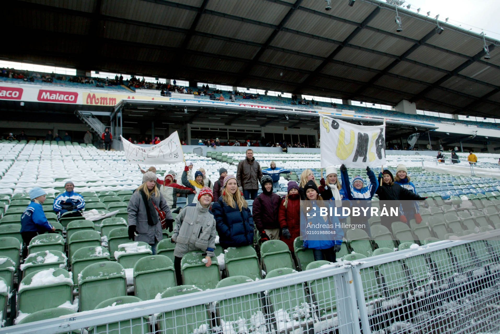 Umeå klacken. Supporter, läktare