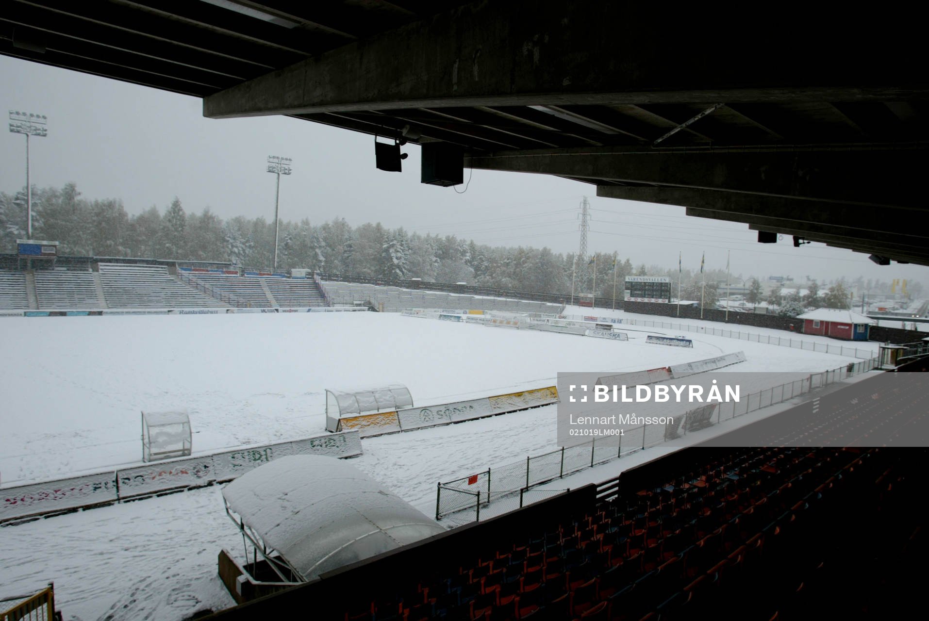 Värendsvallen låg vit. Snö
