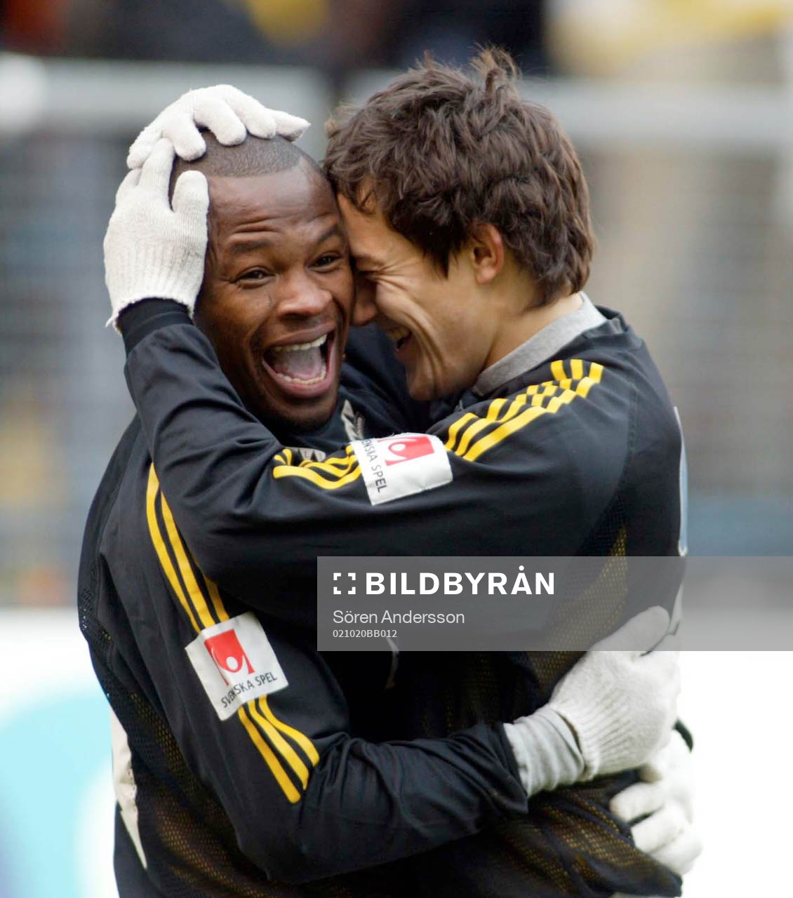 Samuel Ayorinde och Stefan Ishizaki, AIK, jubel