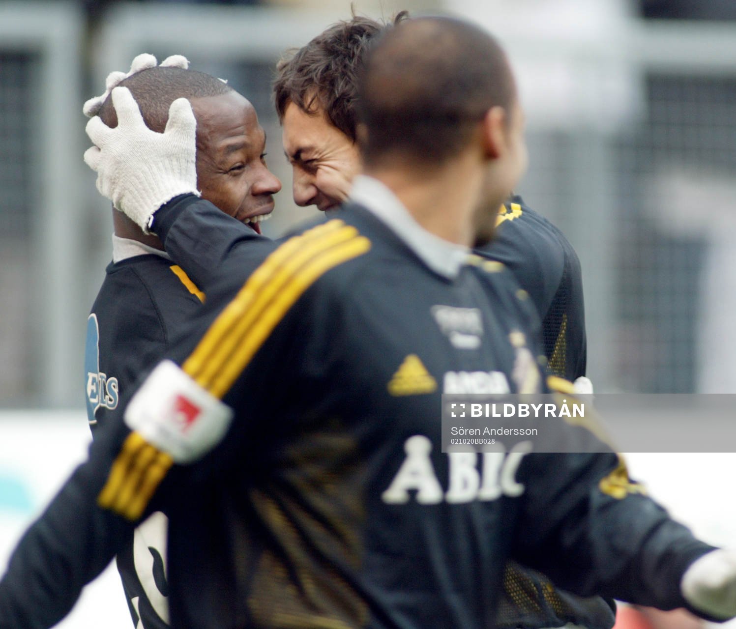 Samuel Ayorinde och Stefan Ishizaki, AIK, jubel AIK