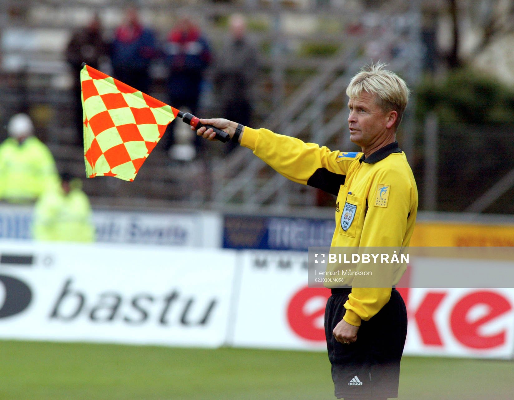 Linjeman, flagga
